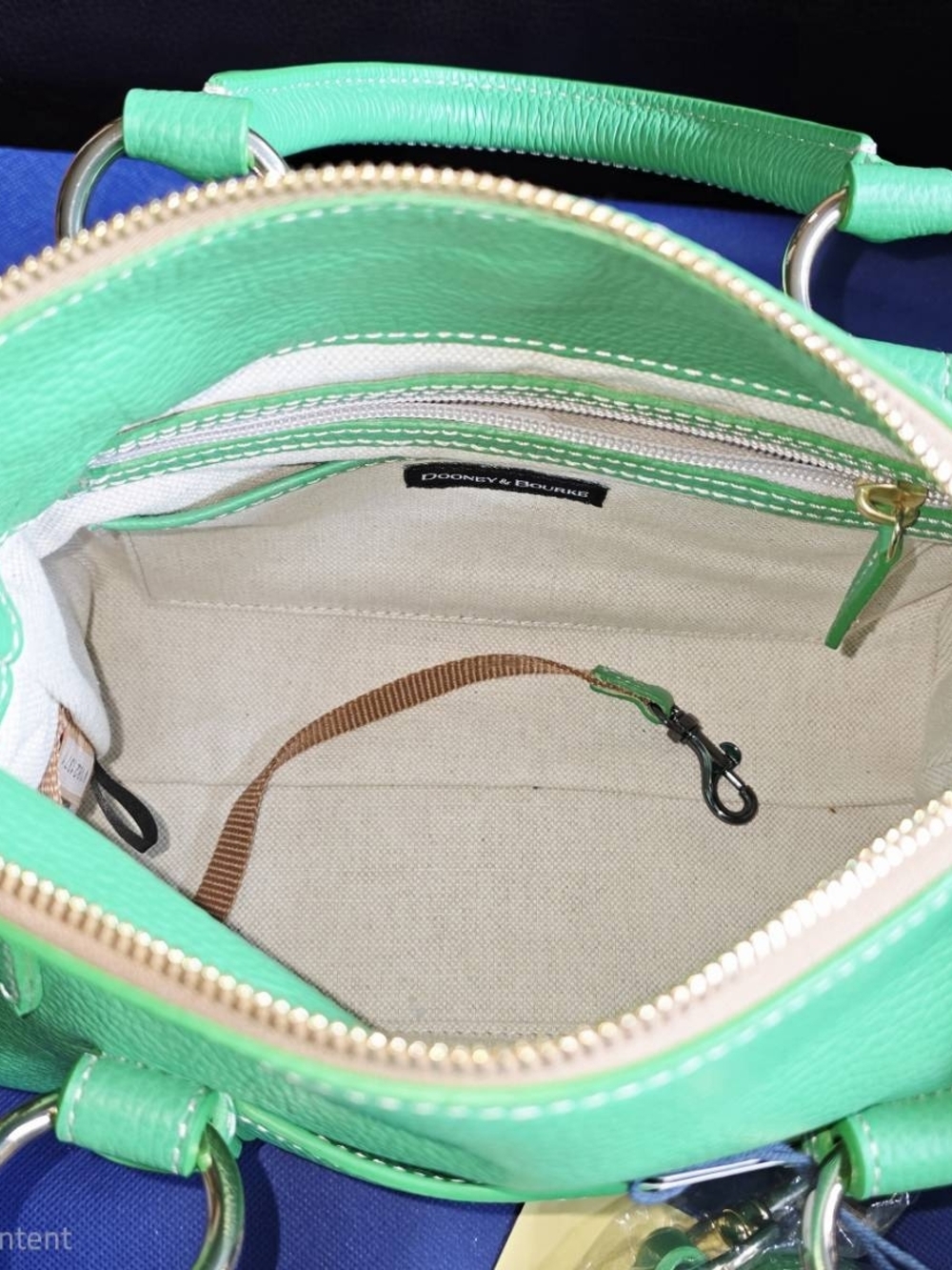 *NWT* Dooney & Bourke (Kelly Green) Lucca Satchel - Picture 2 of 7